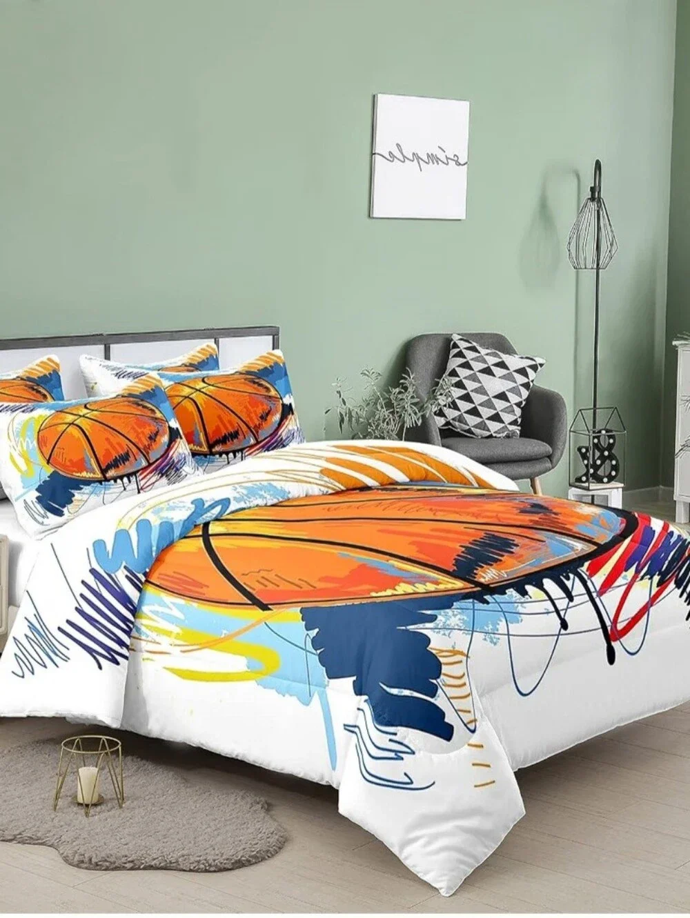 Basketball Themed Duvet Set
